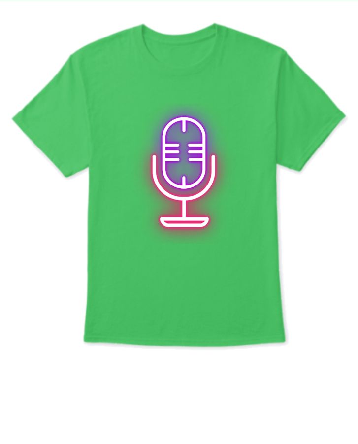 light mic Half Sleeve T-Shirt  - Front