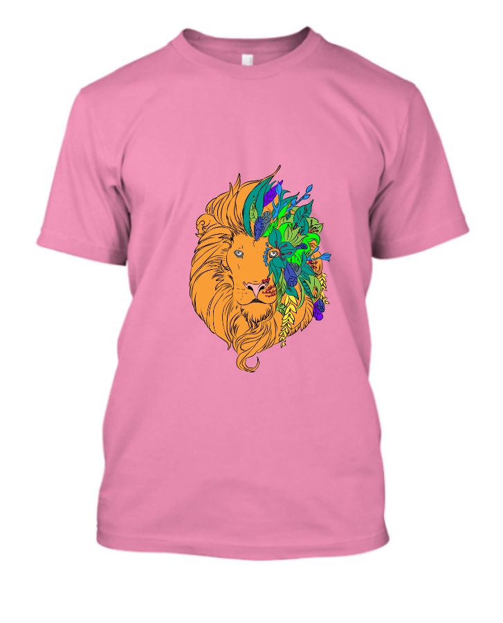 lion half tishrt  - Front