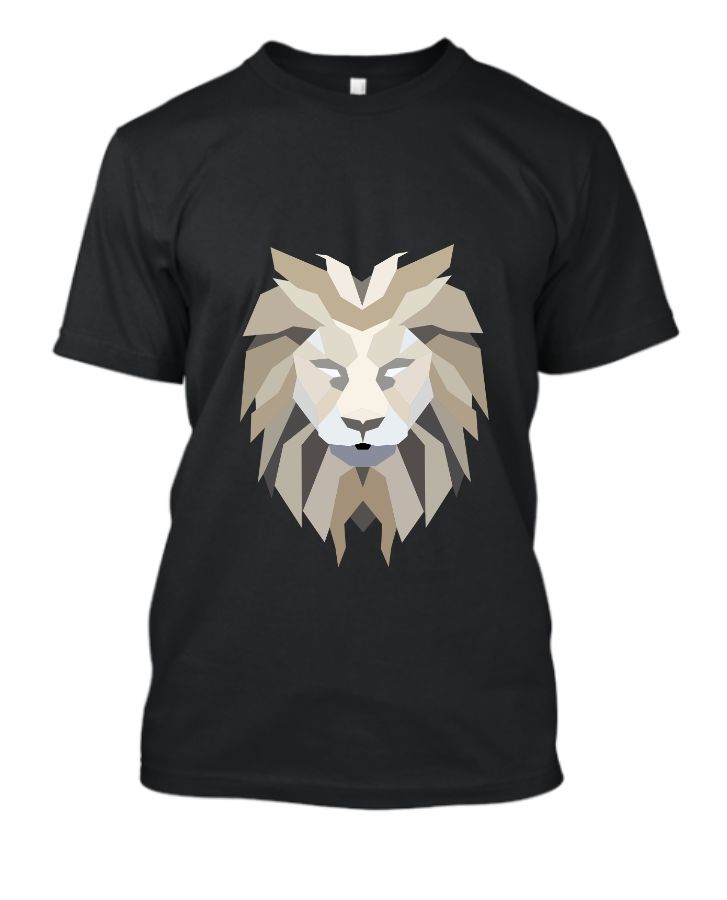 lion logo half sleev t shirt - Front