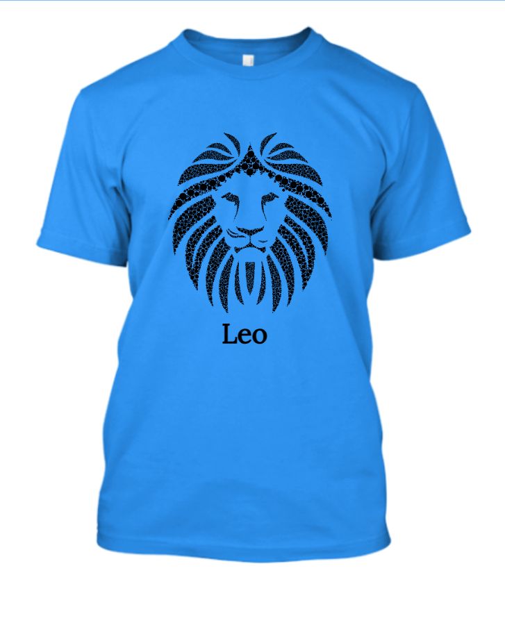 lion printed design t-shirt,premium quality t shirt - Front