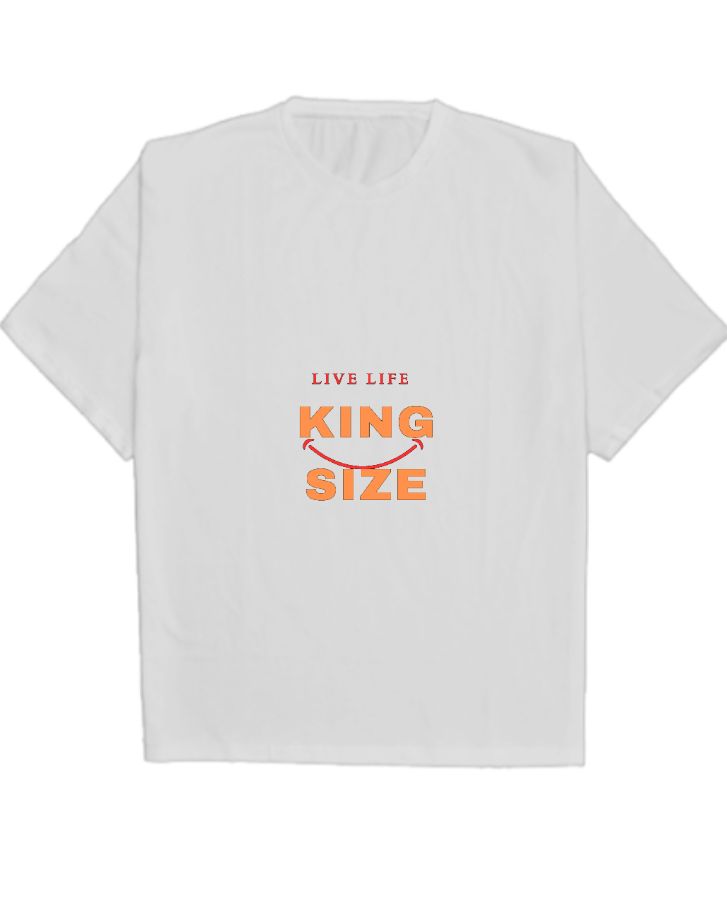 live life king size tshirts - Front