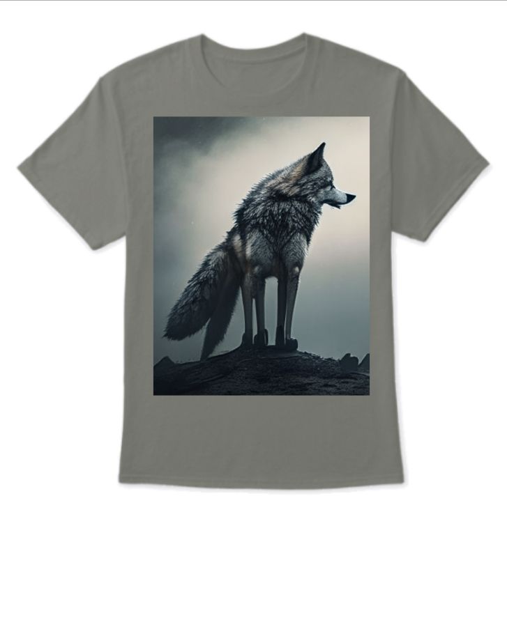 lone wolf tshirt half sleeves - Front