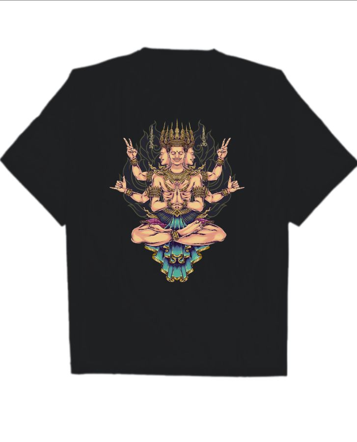 lord Indian aesthetic oversize t-shirt. - Front