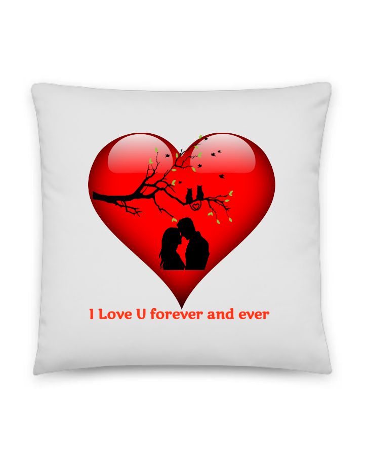 love couple romantic pillow - Front