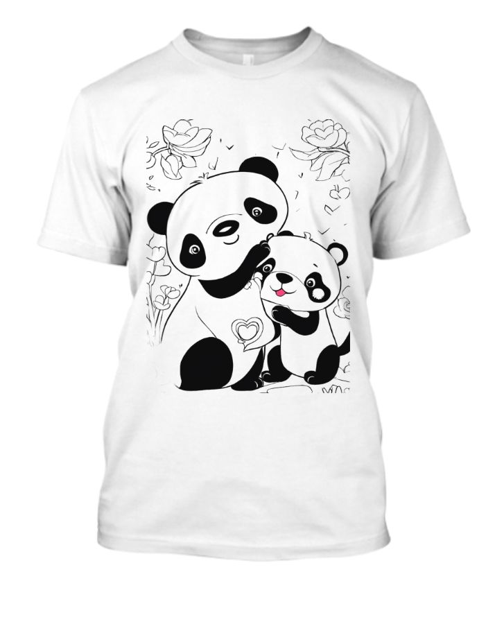 loving panda t-shirt  - Front