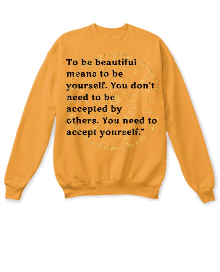 meaning full sweatshirt - Front