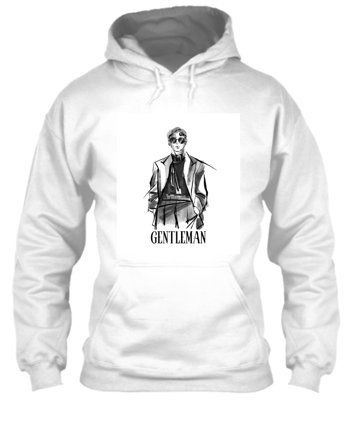 Mens Attitude Hoodie  - Front