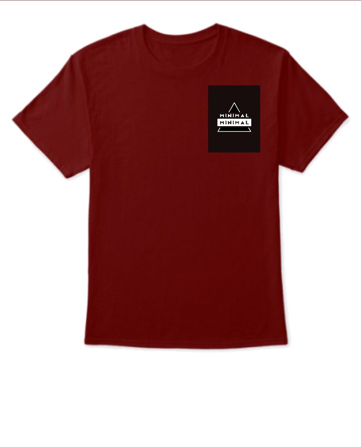 minimalist casual half sleeve T-shirt - Front