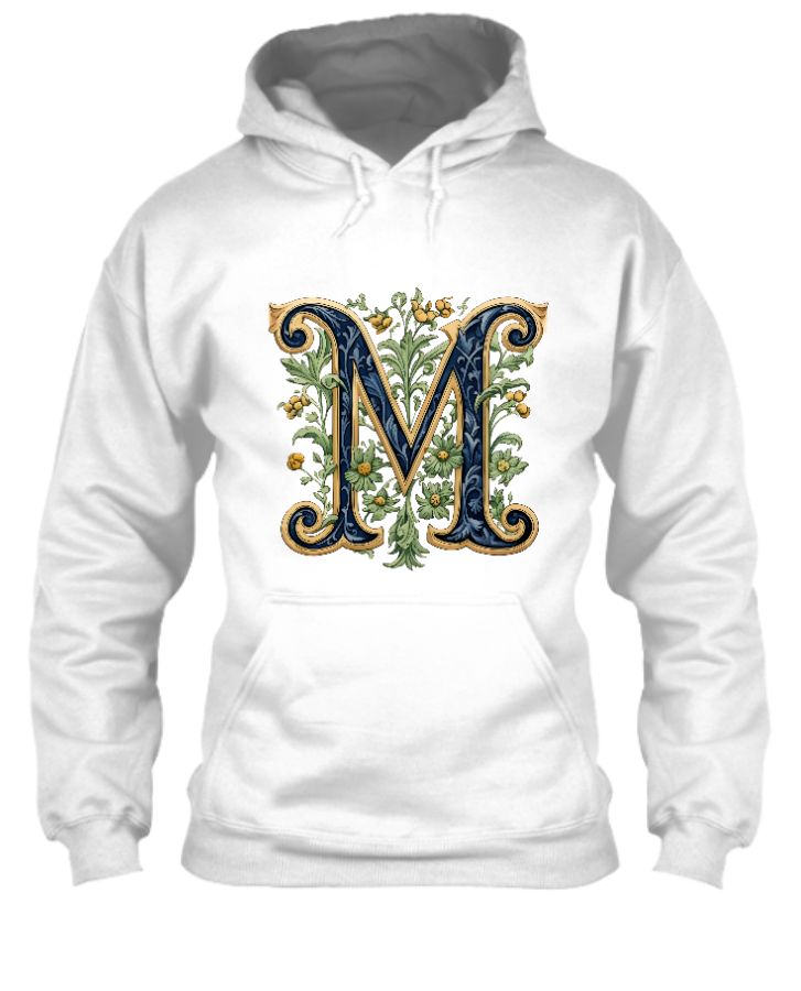 Letter M Alphabet Initial Monogram T-shirt - Front