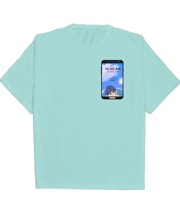 mobile Oversized T shirt - Front