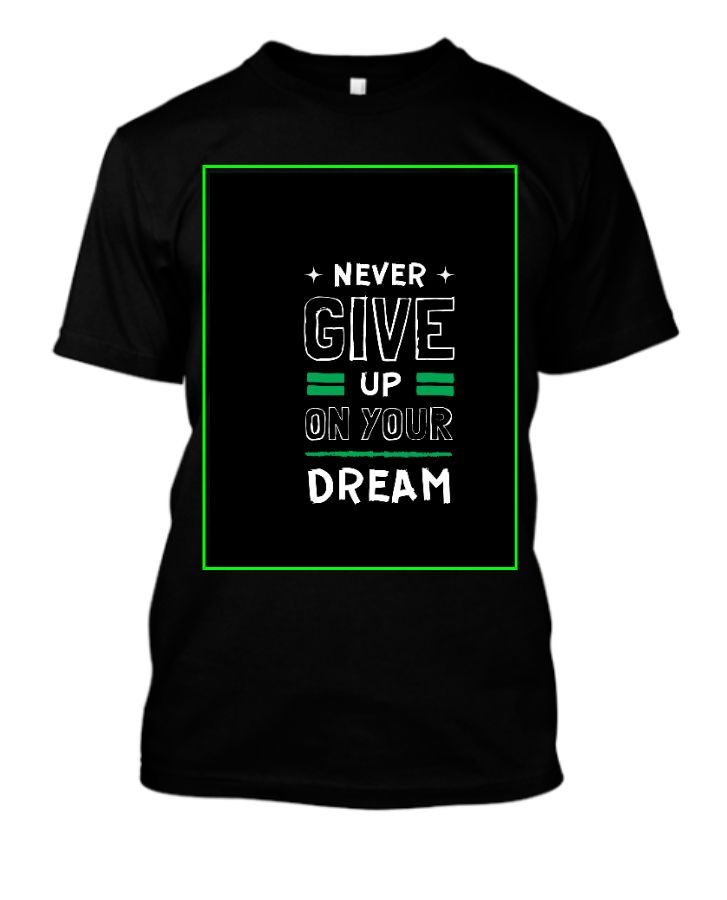 Never giveup t-shirt - Front