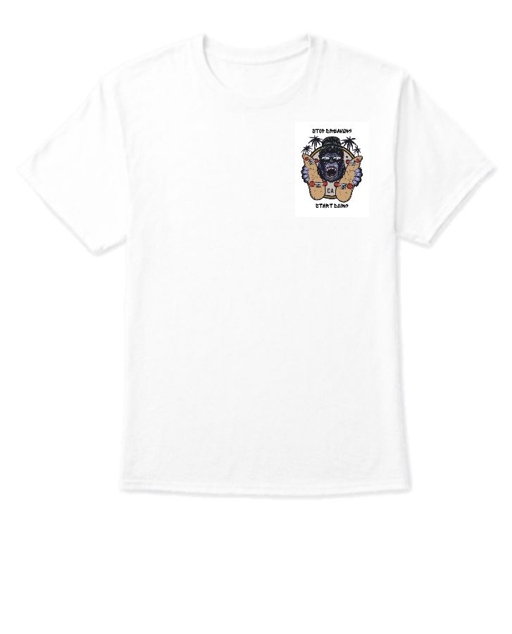 Black monkey t-shirt - Front