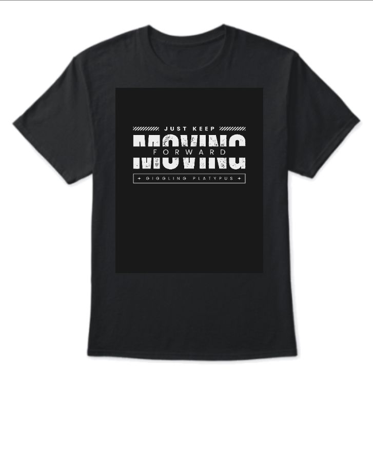 motivational black t shirt  - Front