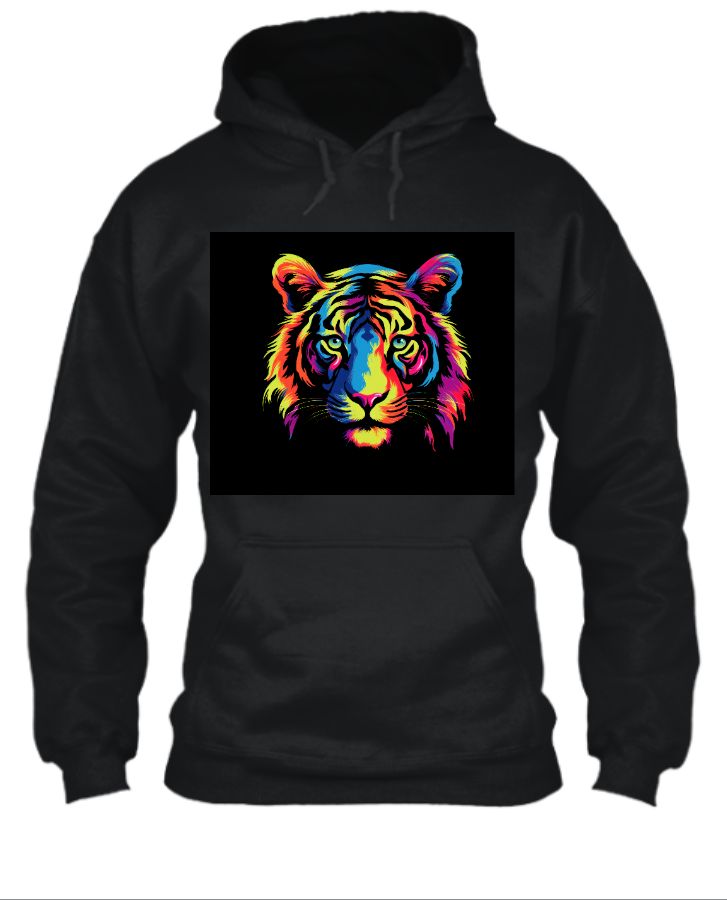 multicolor tiger hoodie  - Front