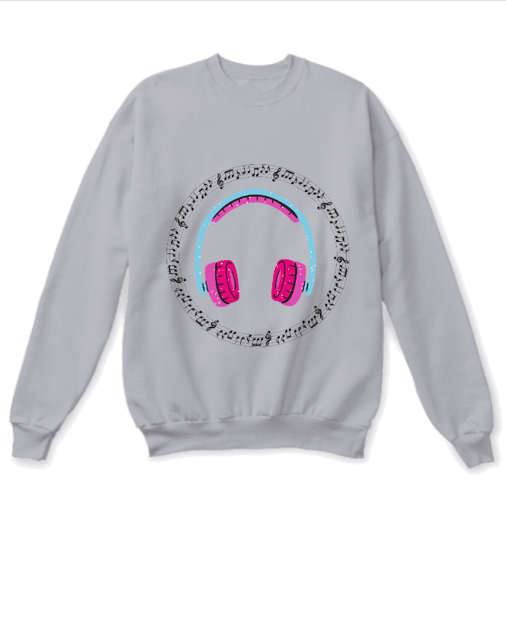 music lover sweatshirt - Front