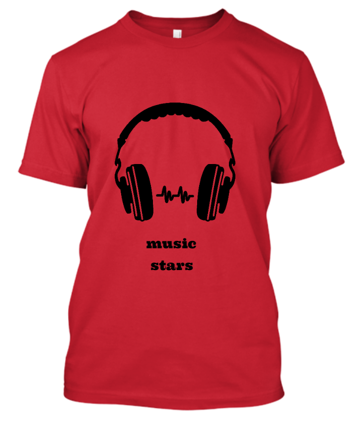 music star tshirt, head phone tshirt,tshirt - Front