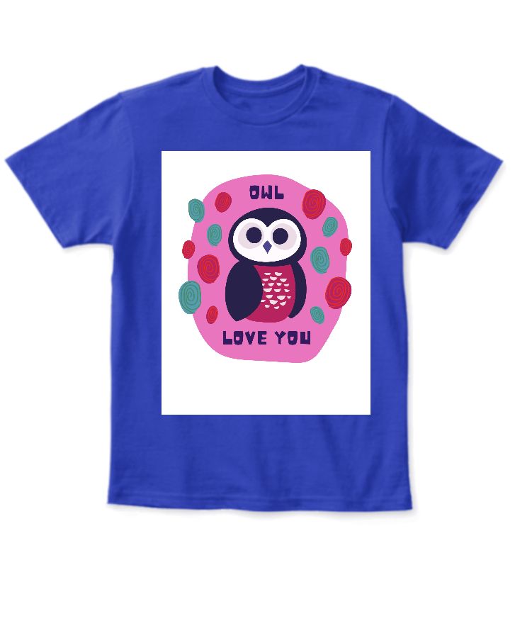 my cute owl t-shirt - Front