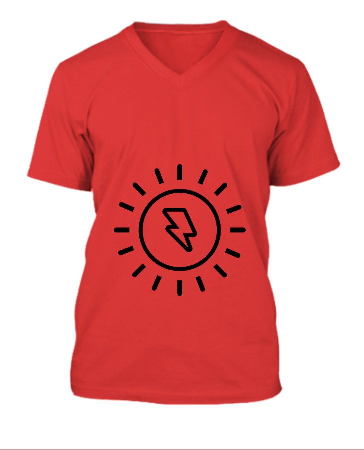 n ew v-neack tee - Front