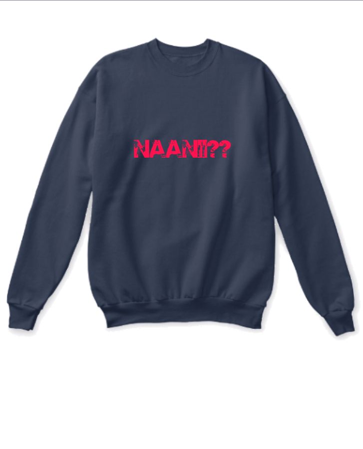 naani anime prinnted sweatshirt - Front