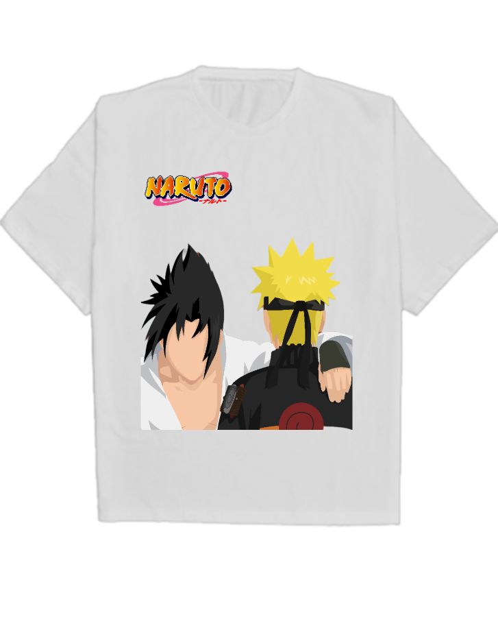 naruto x sauske oversized t-shirt - Front