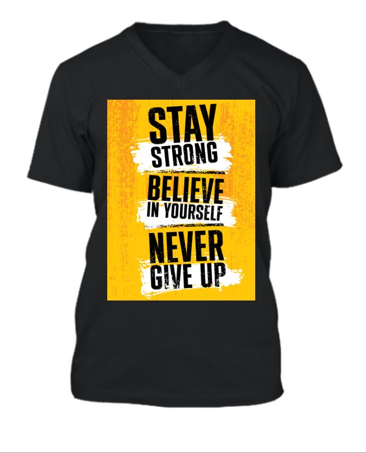 never give up - Front