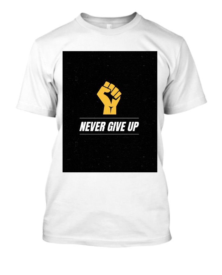 Never give up - Front