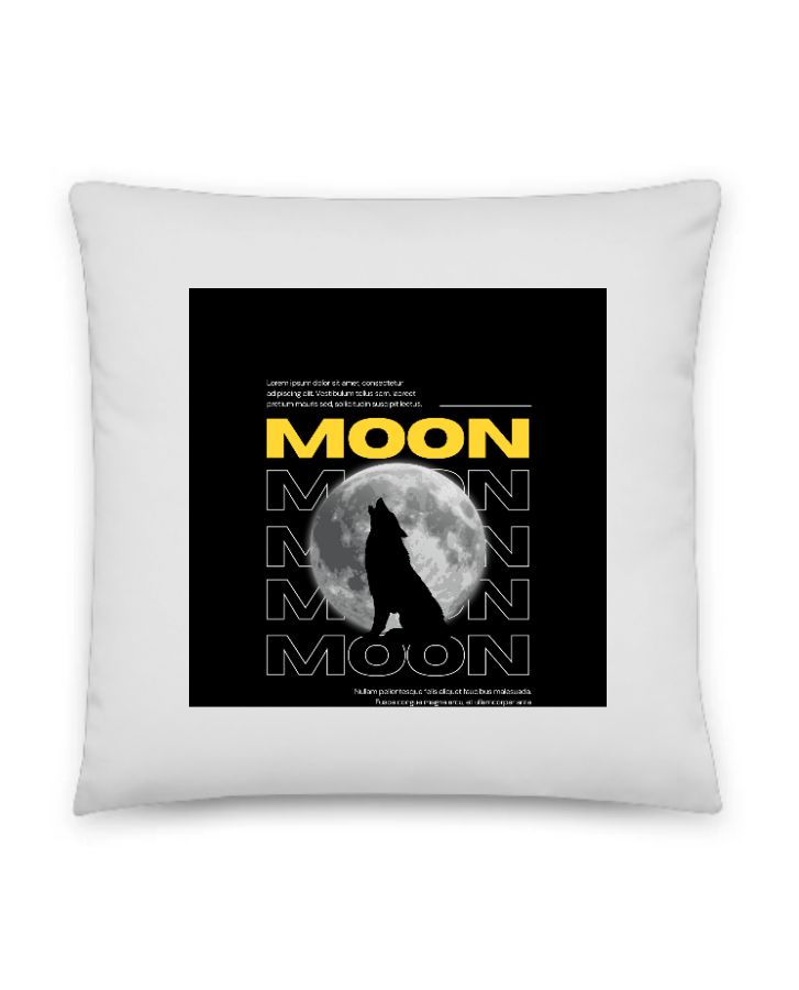 night moon pillow - Front