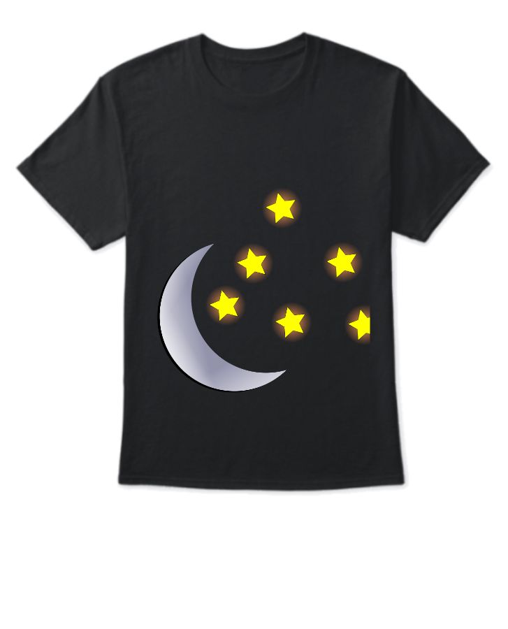 night moon t-shirt - Front