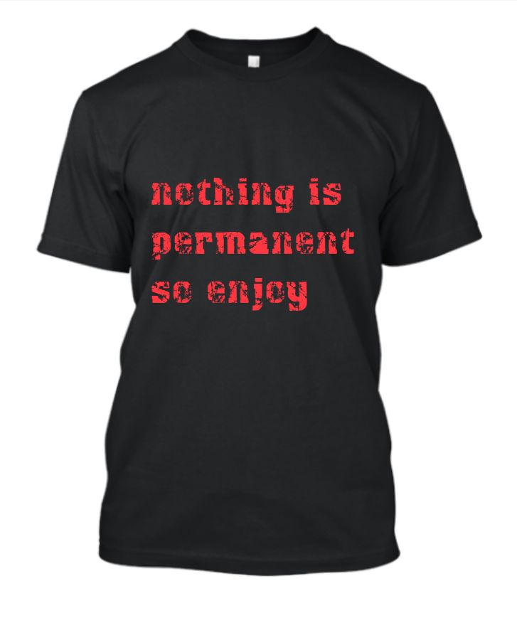 nothing permanent so enjoy - Front