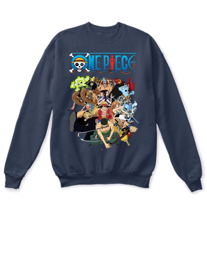 one piece themed sweatshirt - Front