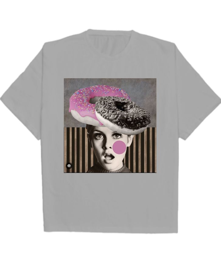 oversized printed t shirt - Front