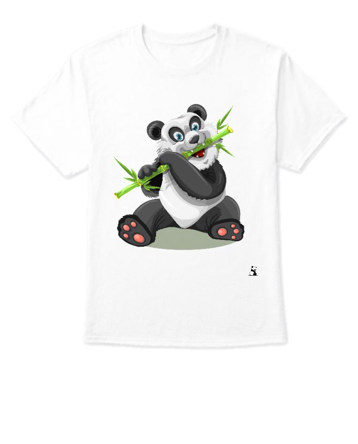 panda half sleeves t-shirt - Front