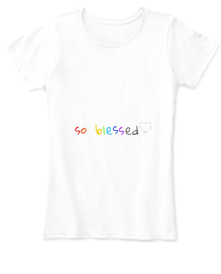 pastel aesthetic so blessed tee - Front