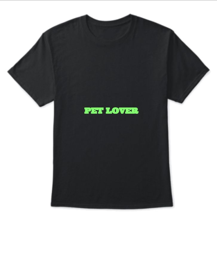 PET LOVERS TSHIRT - Front