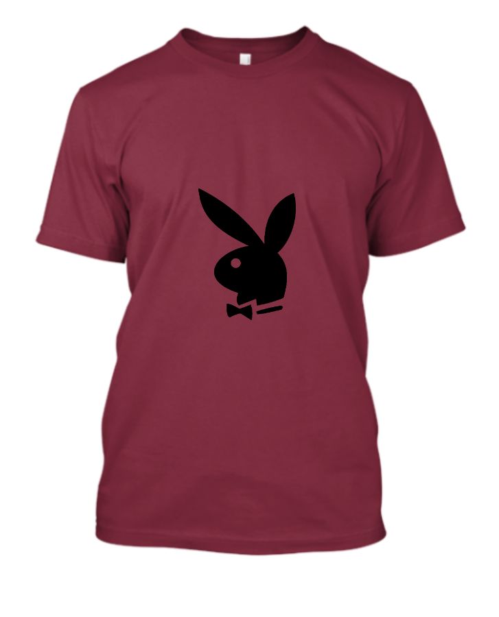 plum colour play boy T-shirt - Front