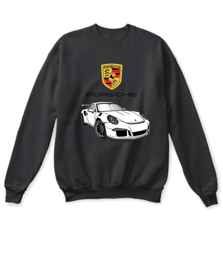 porsche 911- Unisex Cotton Sweatshirt - Front