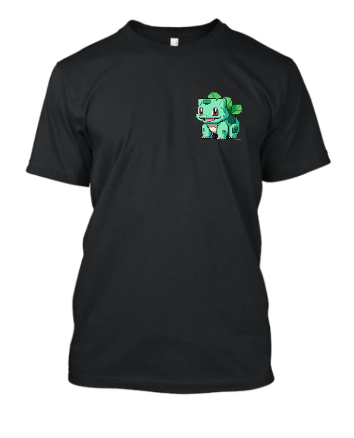 printed pokemon t-shirt bulbasaur unique design , eye catching t shirt - Front
