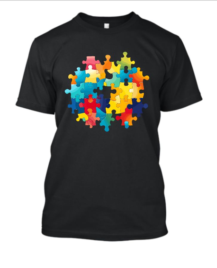 puzzel Black tshirt - Front