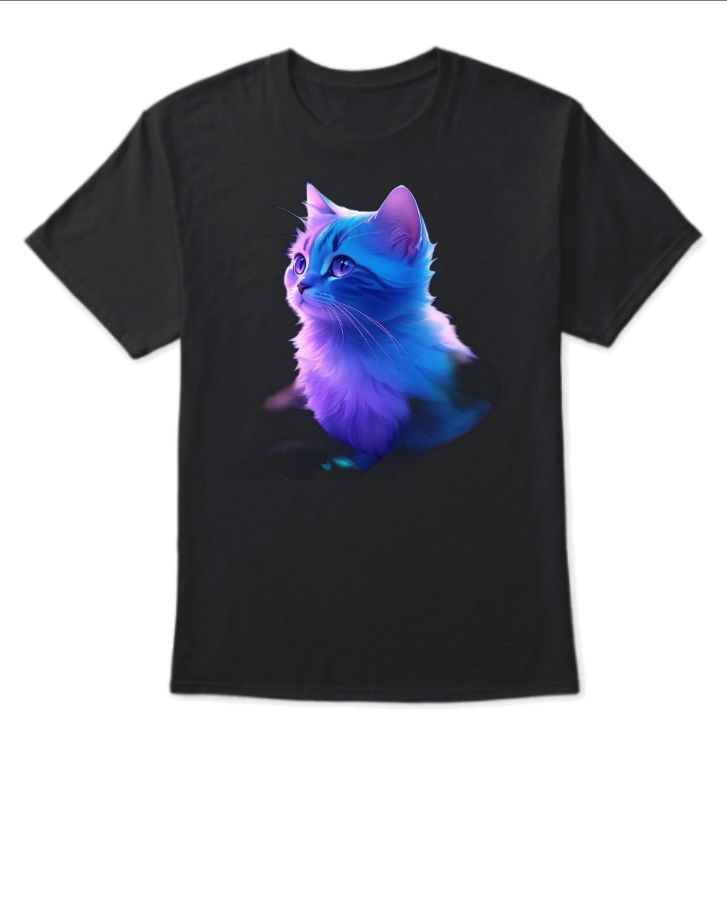 quirky and cute cat t-shirt! - Front