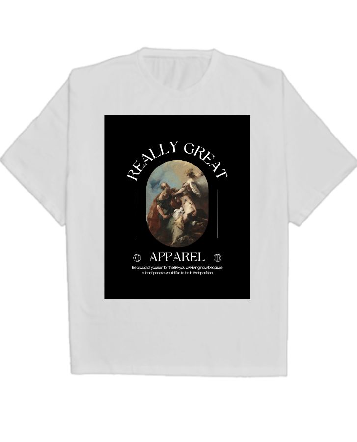 really great premium printed oversized T shirt - Front