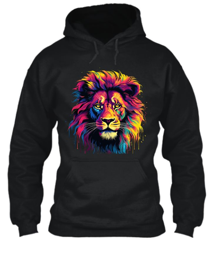 roar with pride lion hoodie - Front