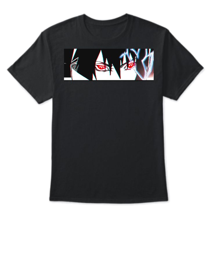 sasuke uchiha naruto anime t-shirts - Front