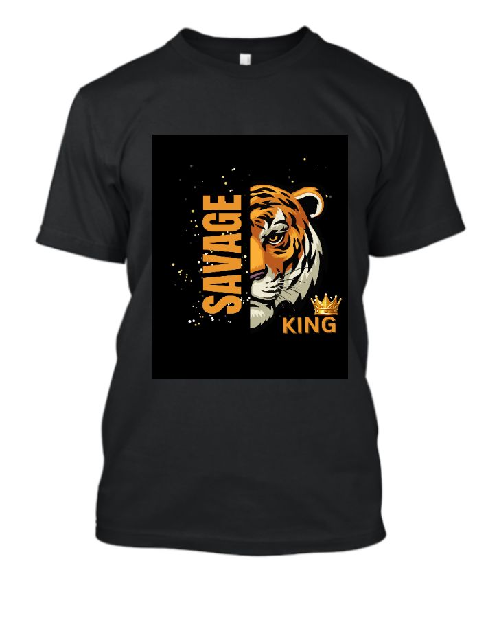 savage king black t shirt - Front