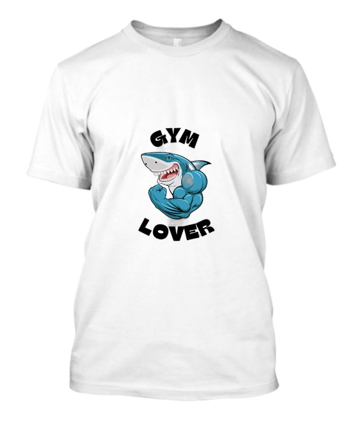 shark gym lover tshirt - Front