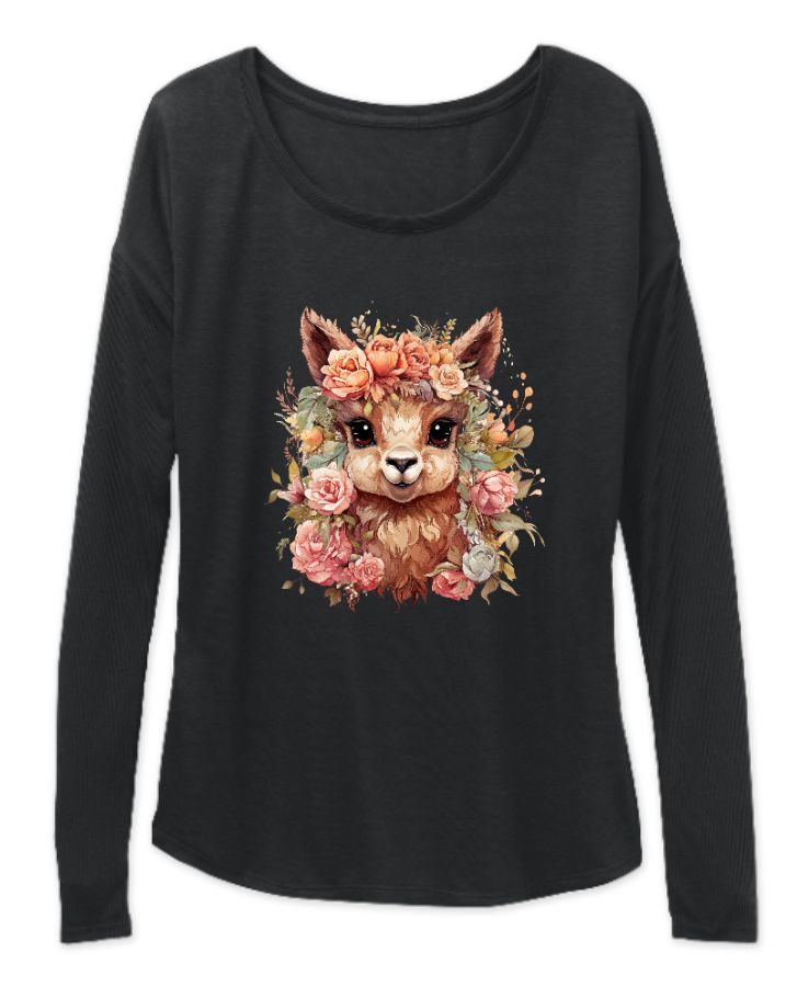 sheep design||womens full sleve t-shirt - Front
