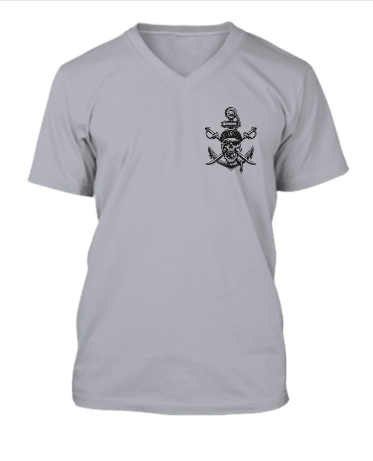 skeleton_pirates-v-neck Tee - Front
