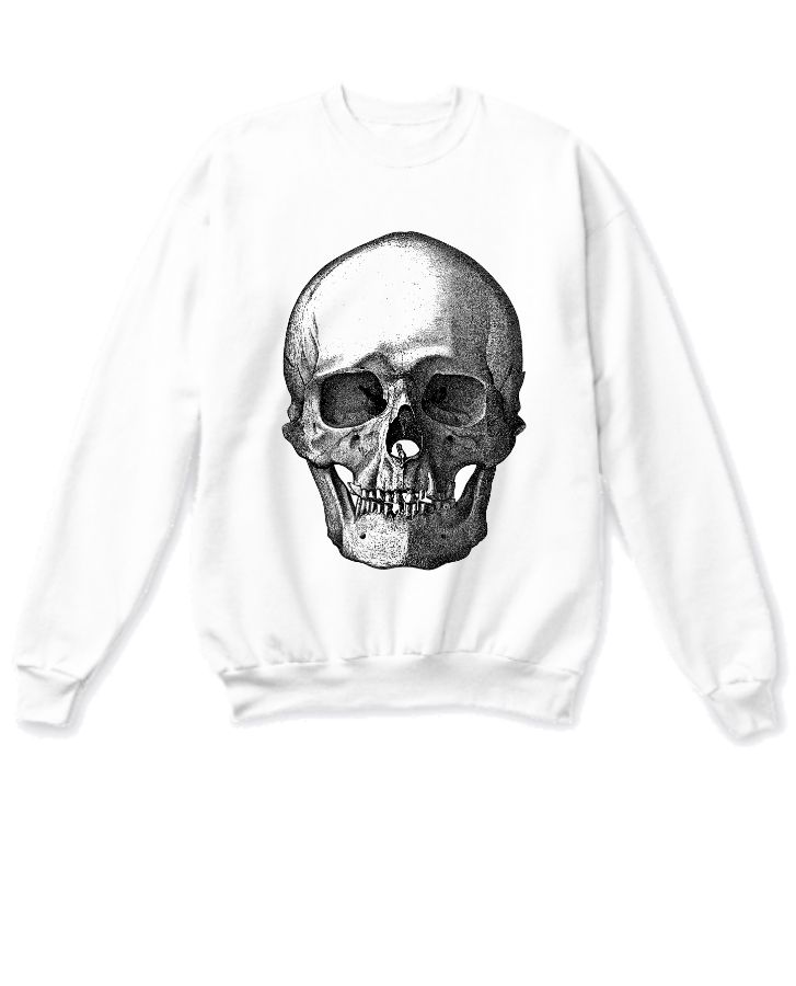 skull printed sweatshirts - Front