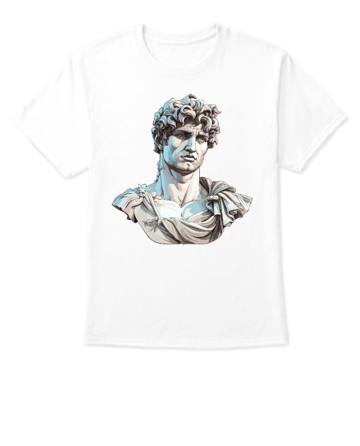statue half T-shirt - Front