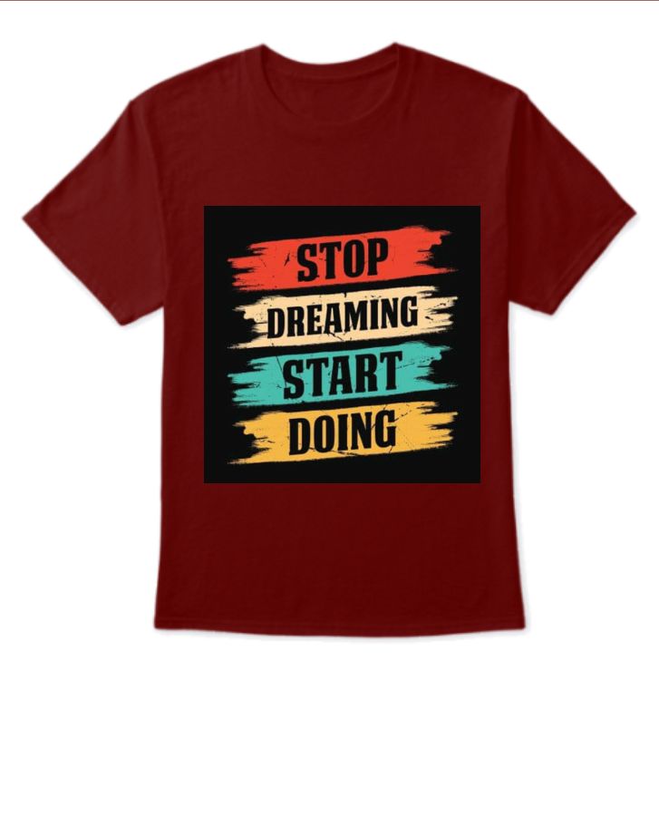 stop dreaming start doing - Front