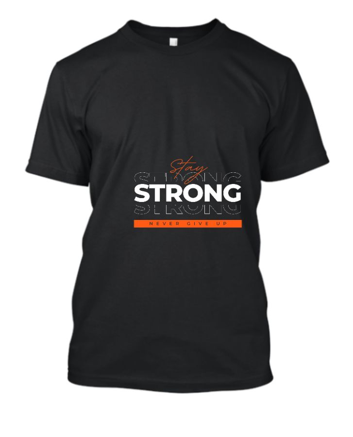 strong never give up - Front
